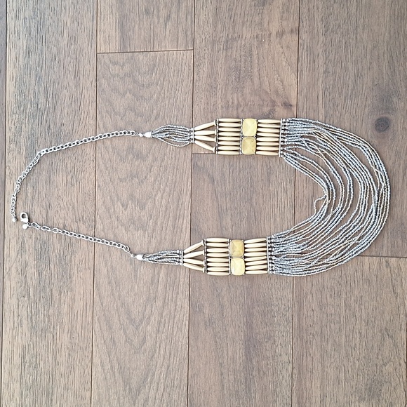 Chico's multi strand Bohemian statement necklace. - Picture 6 of 8